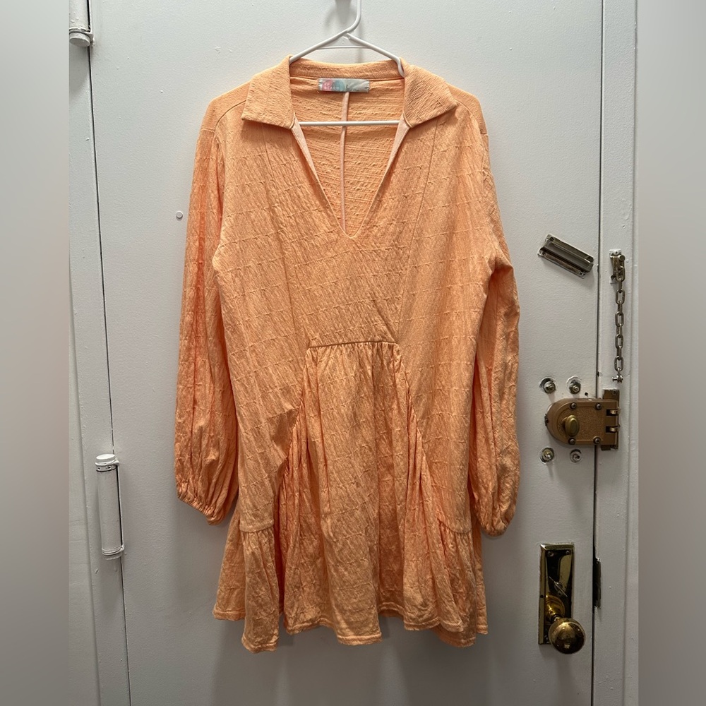 Free People Long-sleeve Mini Dress